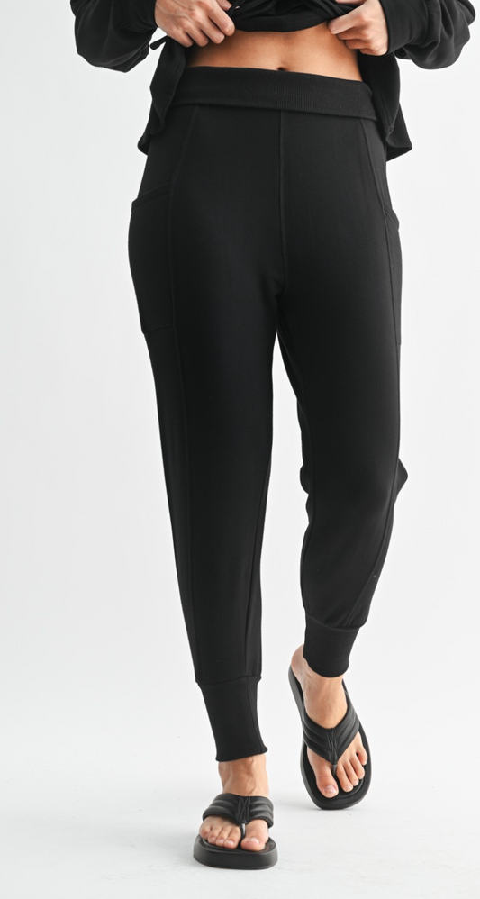 Foldover Jogger Pants