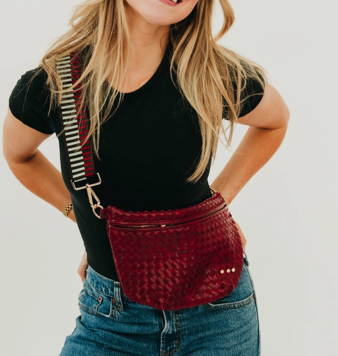 CeeCee Woven Bum Bag (Multiple Colors)