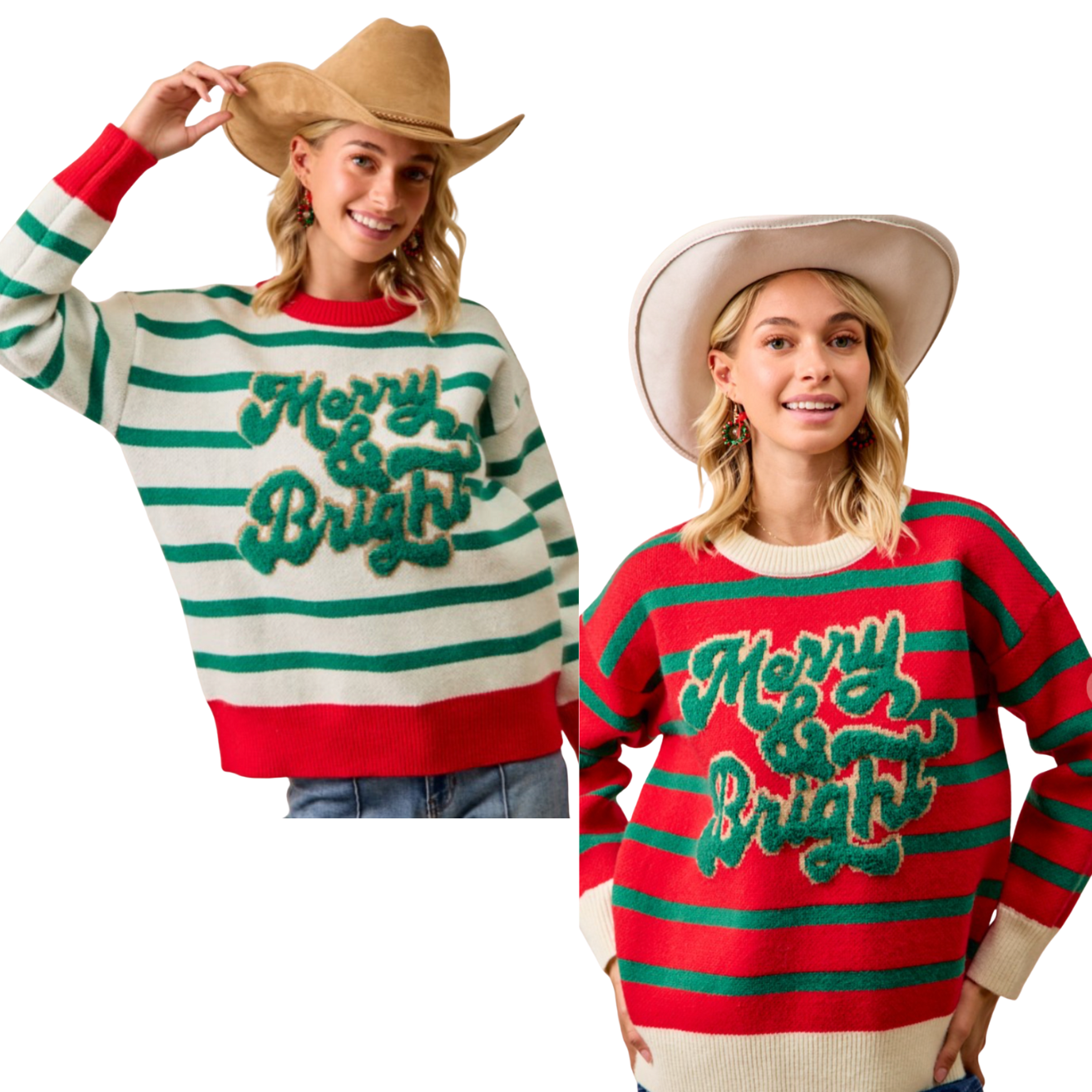 Merry & Bright Stripe Sweater