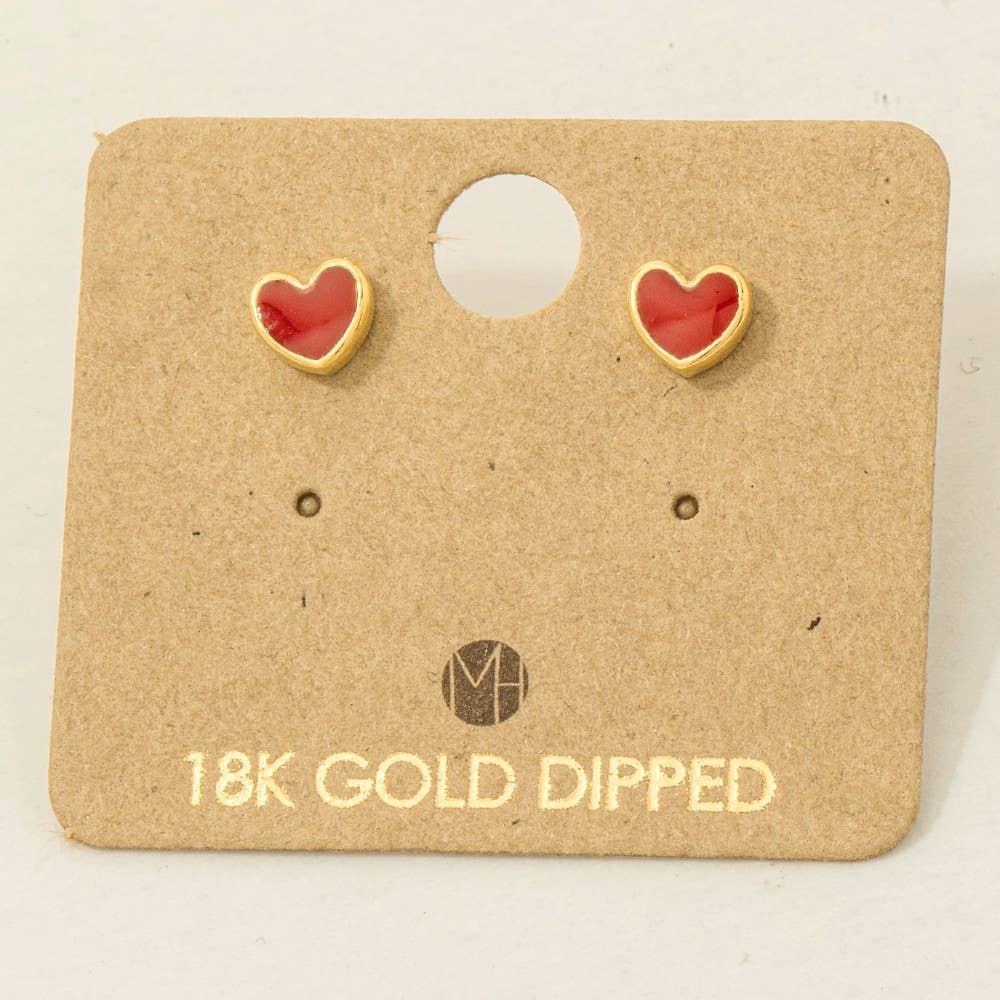 Mini Heart Stud Earrings