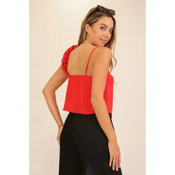 Flutter Me Away Ruffle Tank
