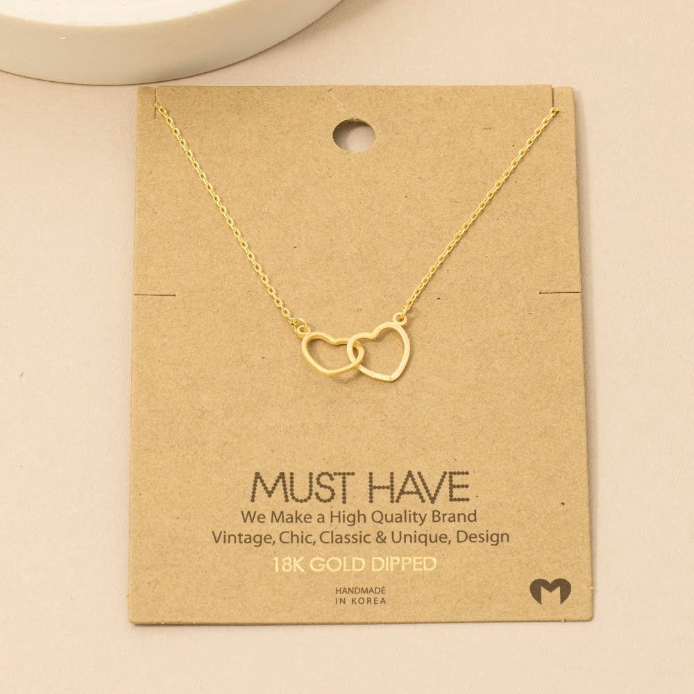 Heart Link Charm Necklace