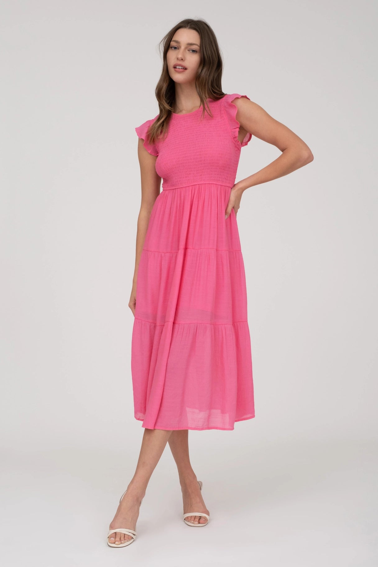Sunny Days Smocked Midi Dress