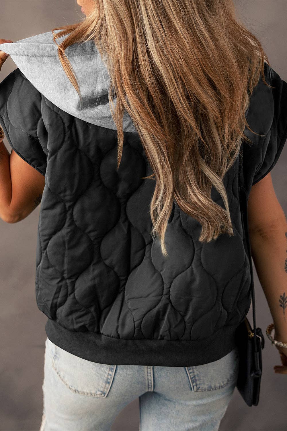 Harlow Quilted Hooded Puffer Vest