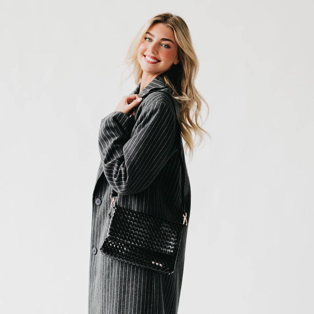 Wrenlee Woven Flap Crossbody (Multiple Colors)
