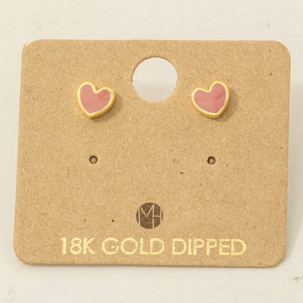 Mini Heart Stud Earrings
