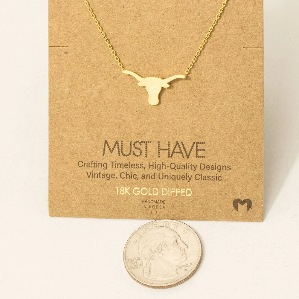 Texas Longhorn Necklace (FINAL SALE)