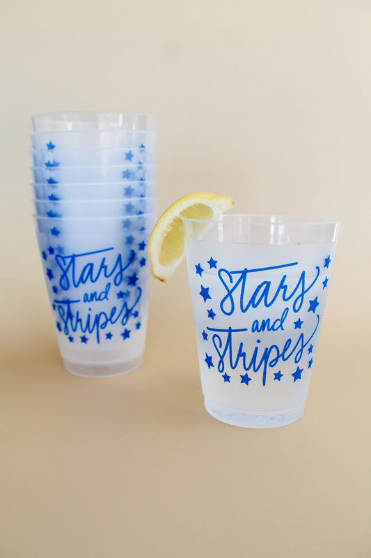 Stars & Stripes Acrylic Cups (Set of 8)