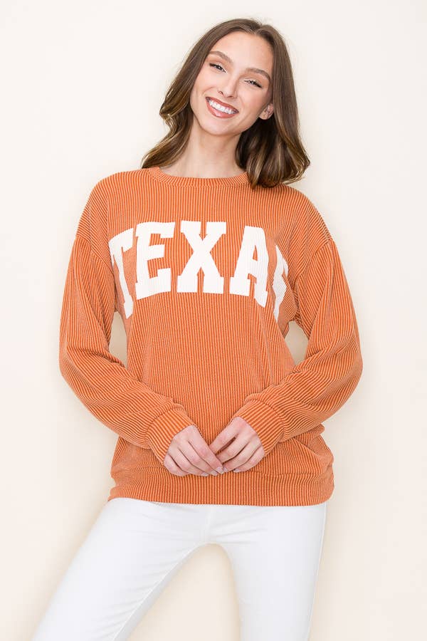 Game Day Texas Corded Pullover