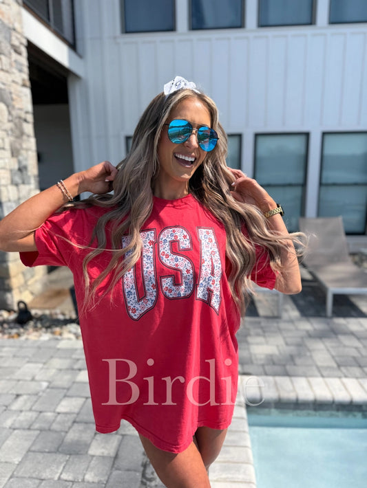 USA Flower Tee